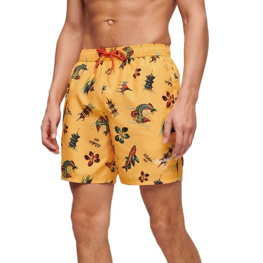 Superdry Hawaiian Print 17" Swim Short